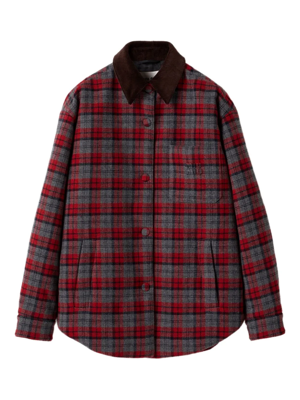 Пуховик в клетку MIU MIU, красный
Пуховик в клетку MIU MIU, красный