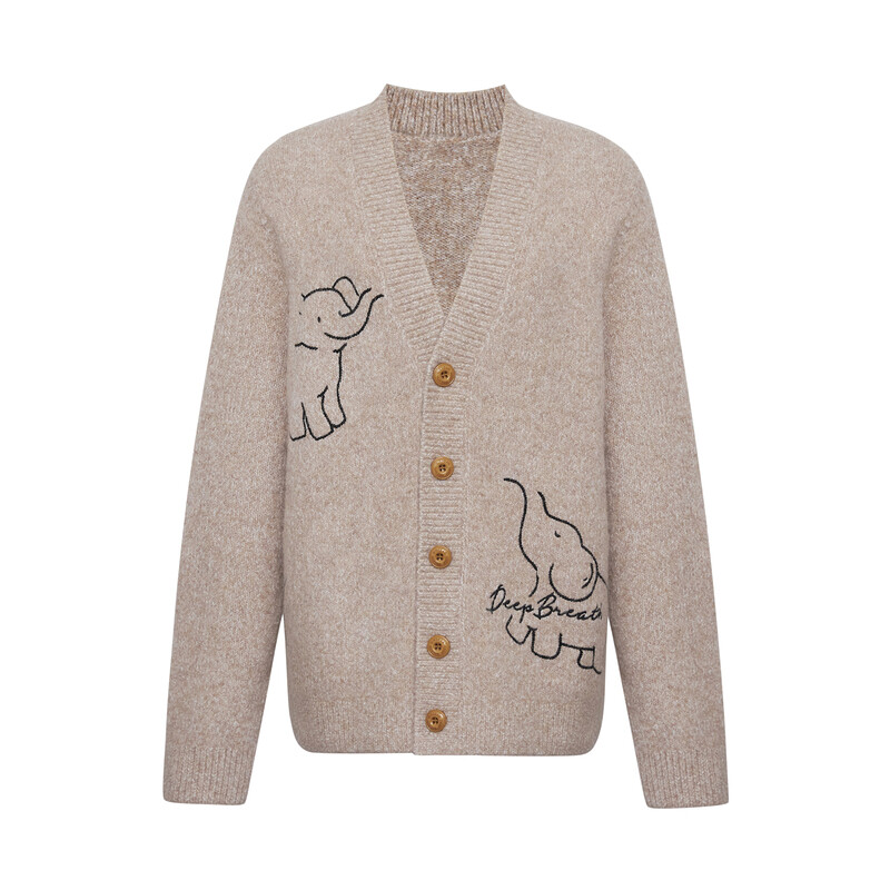 Вязаный кардиган Deep Breath с простым узором, красный
Вязаный кардиган Deep Breath с простым узором, красный