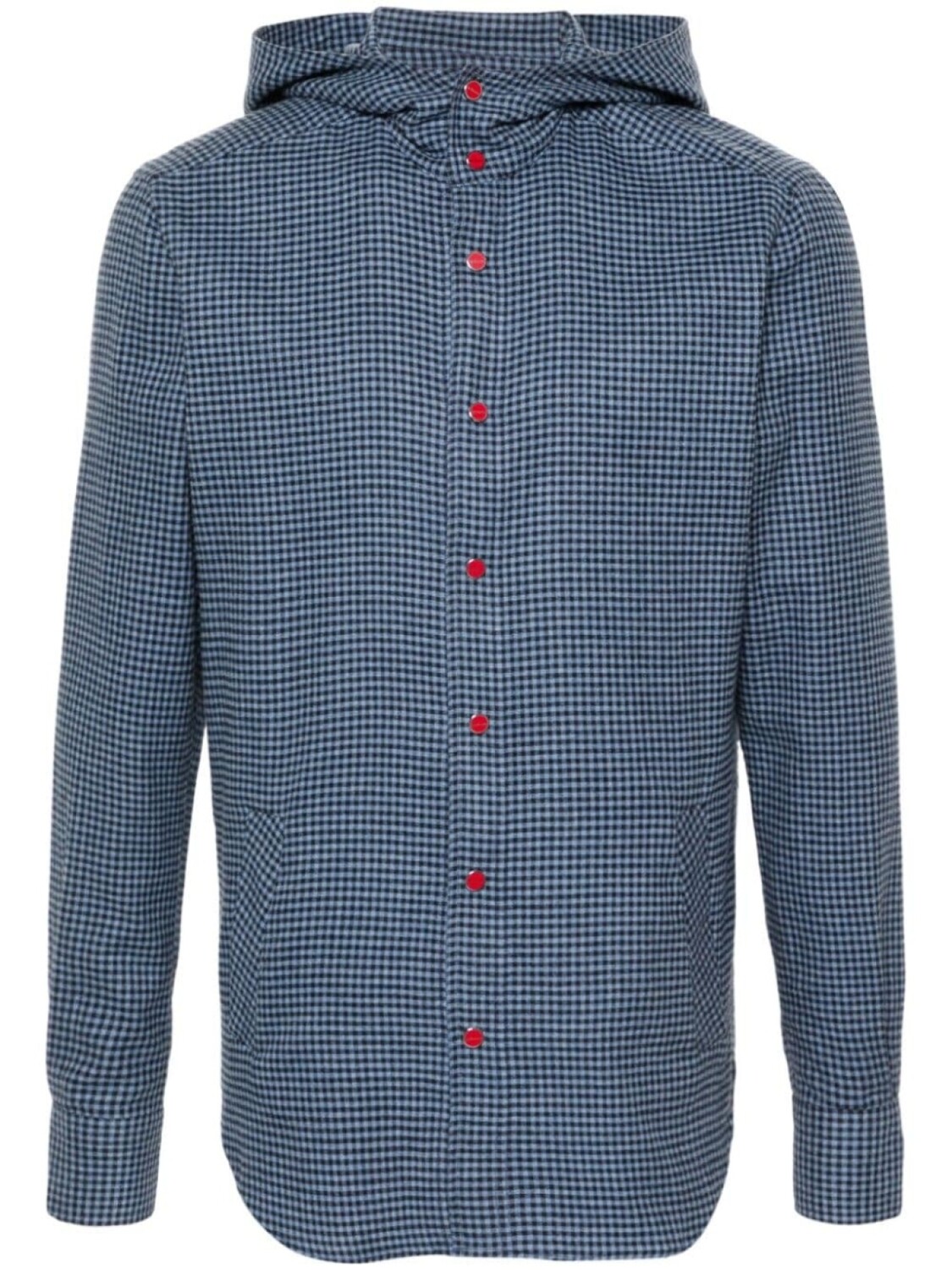 Kiton рубашка в клетку гингем с капюшоном, синий
Kiton рубашка в клетку гингем с капюшоном, синий
