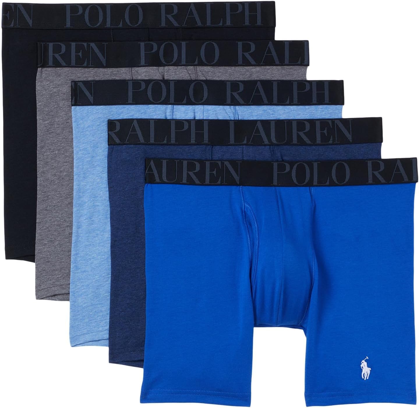 Мужские классические трусы-боксеры Polo Ralph Lauren Stretch Fit, 5 пар, Polo Black/Charcoal Heather/Pale Royal Heather/Blue Saturn/Monro
Мужские классические трусы-боксеры Polo Ralph Lauren Stretch Fit, 5 пар, Polo Black/Charcoal Heather/Pale Royal Heather/Blue Saturn/Monro