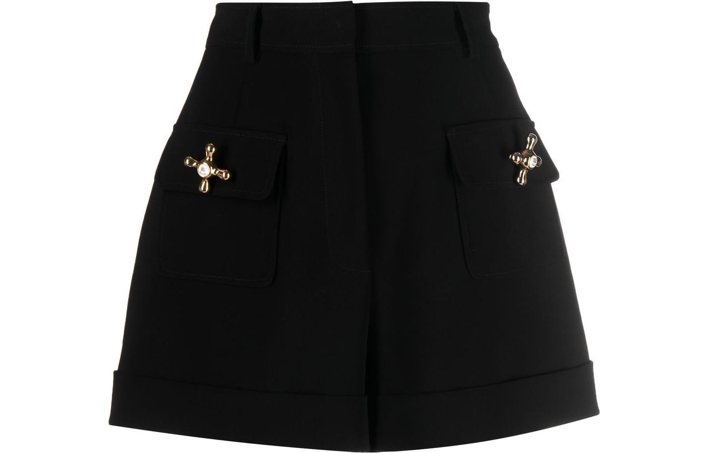 Повседневные шорты женские черные MOSCHINO 
Повседневные шорты женские черные MOSCHINO