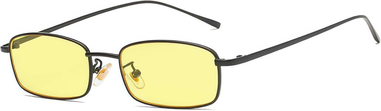 Солнцезащитные очки в стиле ретро, прямоугольные, винтажные, в тонкой металлической оправе, прямоугольные, для женщин и мужчин, узкие, квадратные RUNHUIS, Black/Yellow
Солнцезащитные очки в стиле ретро, прямоугольные, винтажные, в тонкой металлической оправе, прямоугольные, для женщин и мужчин, узкие, квадратные RUNHUIS, Black/Yellow