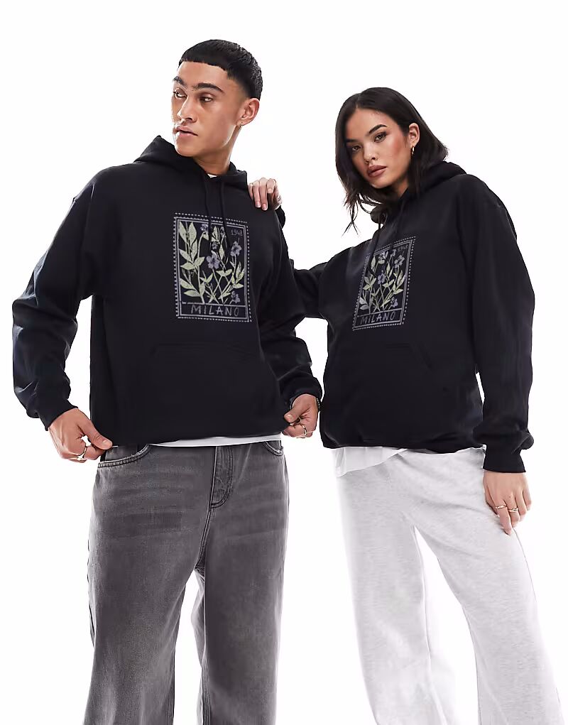 Худи с принтом Milano черного цвета Prnt
Худи с принтом Milano черного цвета Prnt