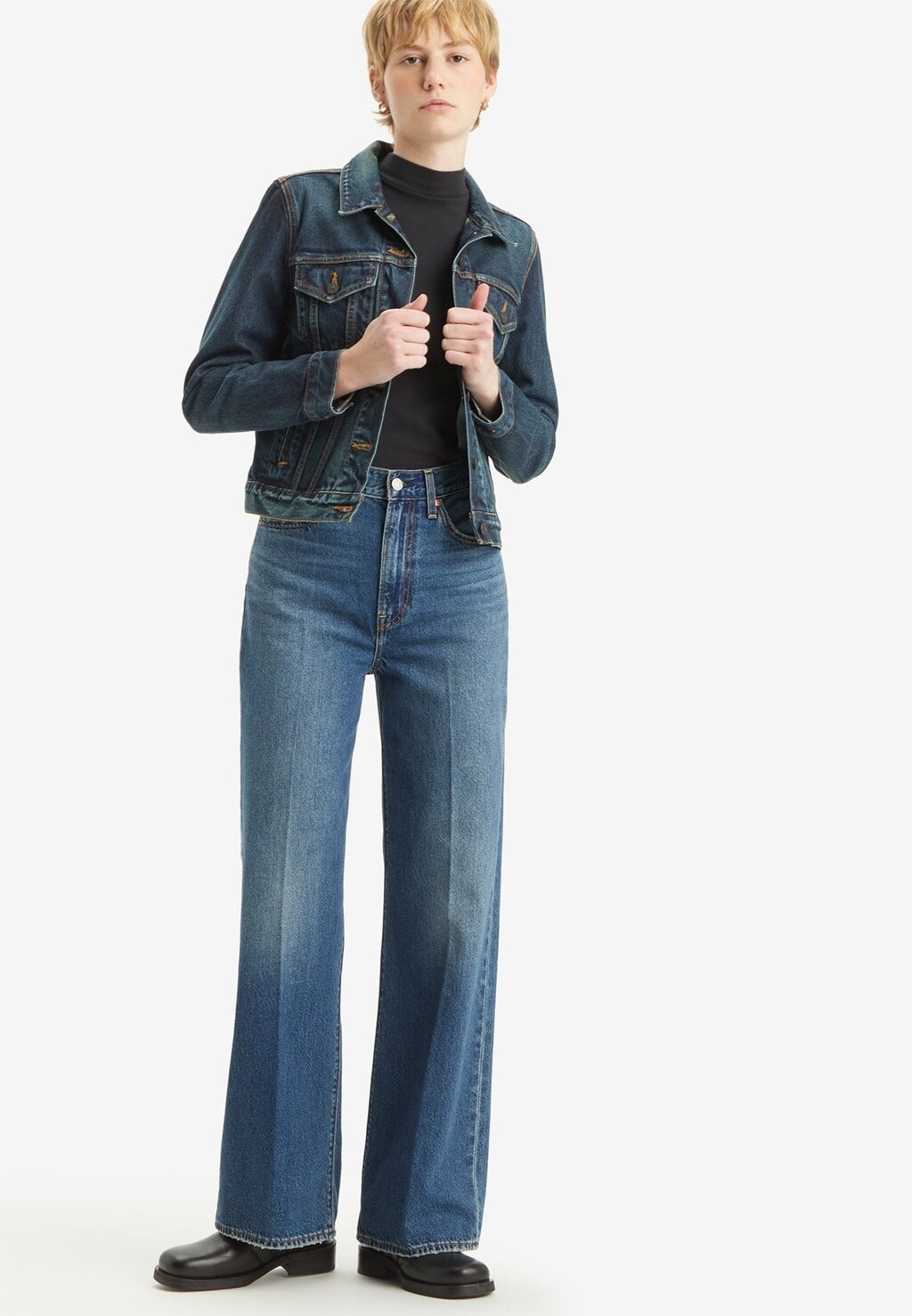 Джинсы-бойфренды RIBCAGE WIDE LEG Levi's, синий деним
Джинсы-бойфренды RIBCAGE WIDE LEG Levi's, синий деним