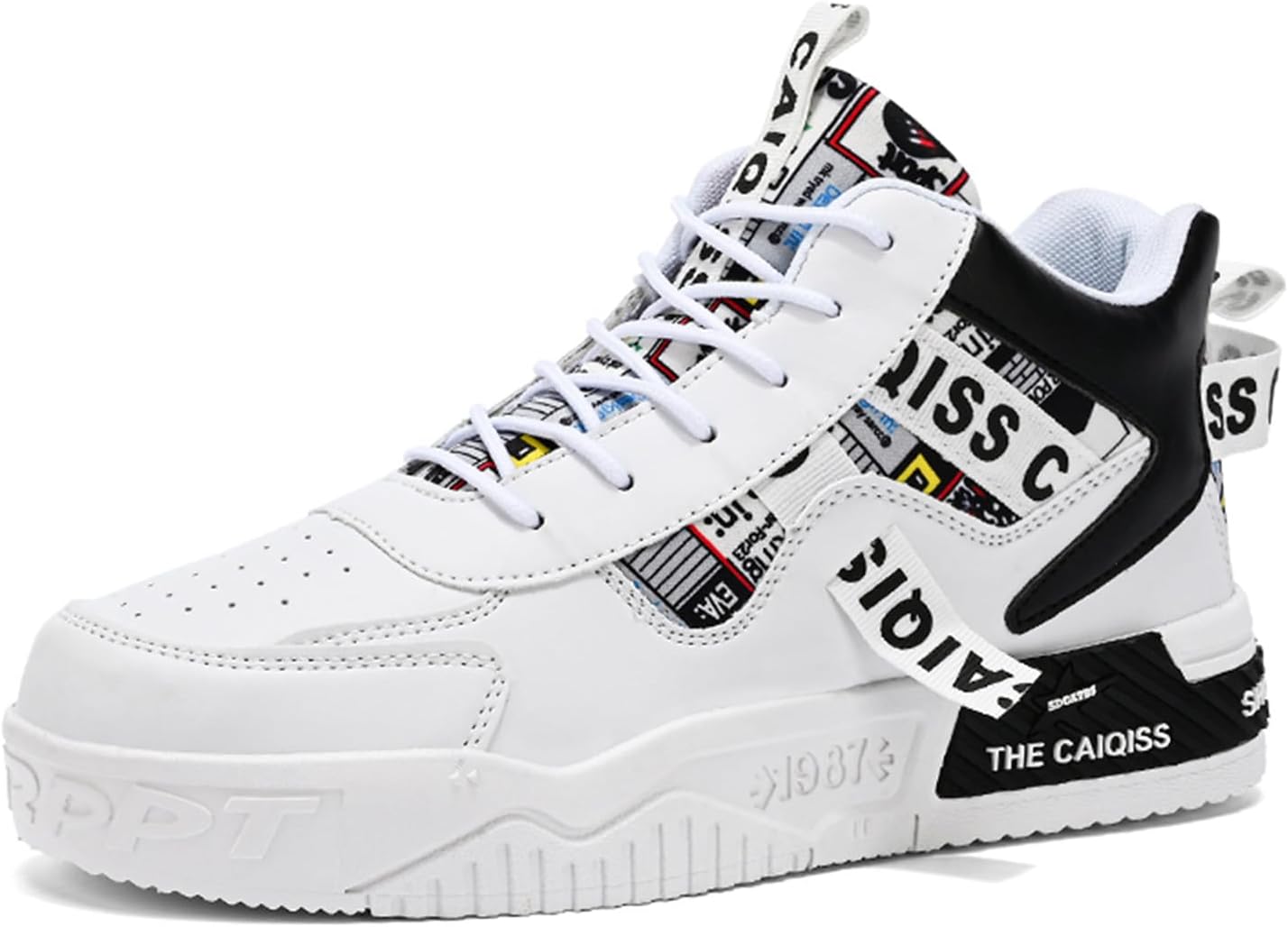 Мужские повседневные стильные кроссовки для скейтборда, противоскользящие, износостойкие, с амортизацией, для ходьбы и бега Generic, белый/черный
Мужские повседневные стильные кроссовки для скейтборда, противоскользящие, износостойкие, с амортизацией, для ходьбы и бега Generic, белый/черный