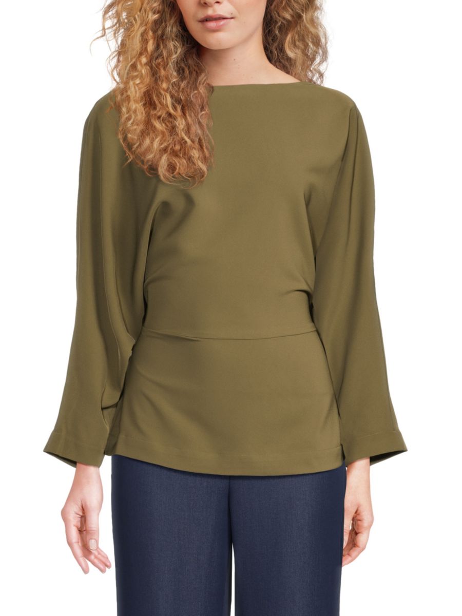 Топ с рукавами летучая мышь Halston, цвет Sage
Топ с рукавами летучая мышь Halston, цвет Sage