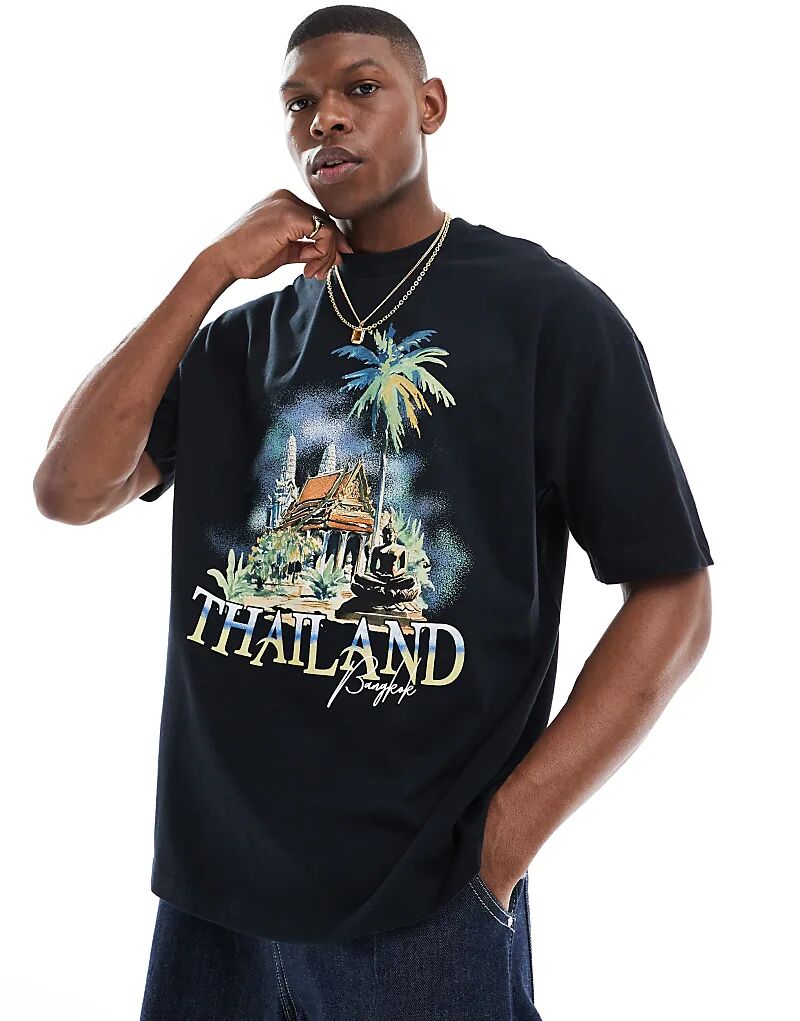Футболка ASOS DESIGN оверсайз с принтом города спереди черного цвета
Футболка ASOS DESIGN оверсайз с принтом города спереди черного цвета