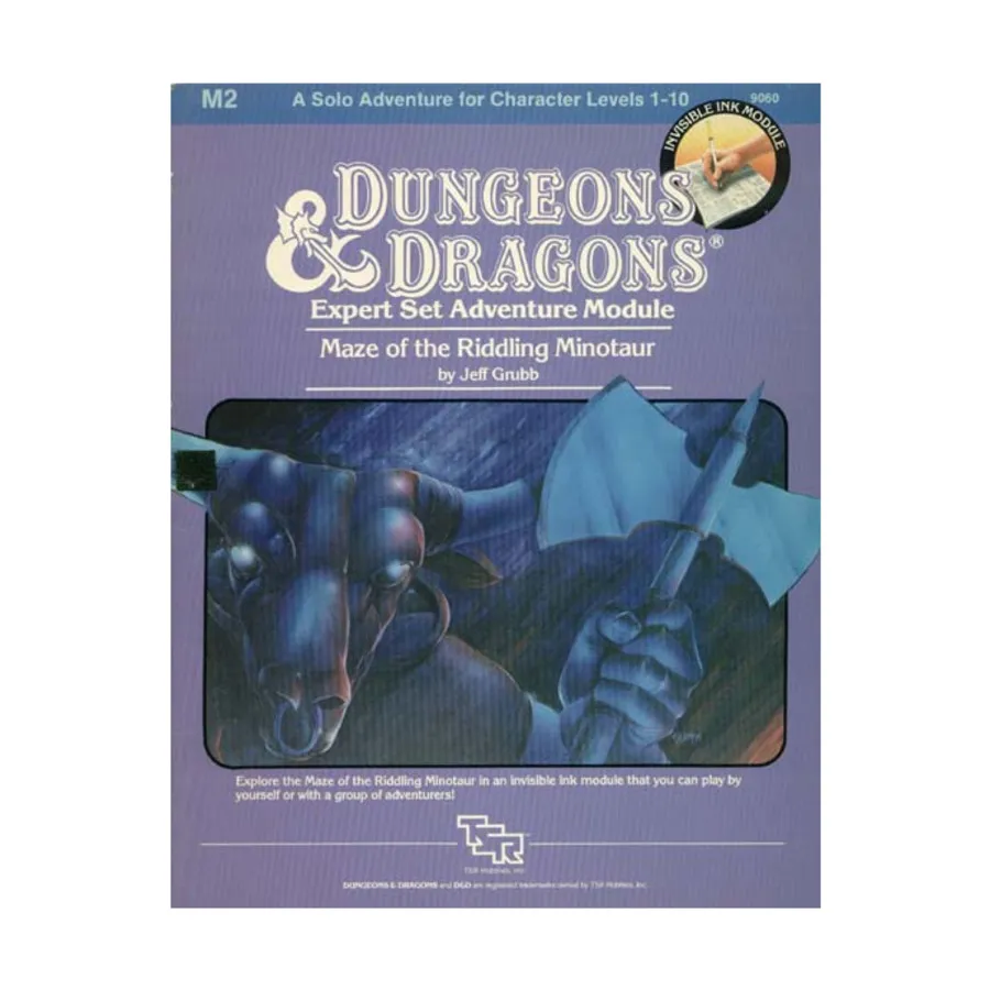 Модуль Maze of the Riddling Minotaur, Basic Dungeons & Dragons (Original Edition) - Modules & Adventures - Assorted
Модуль Maze of the Riddling Minotaur, Basic Dungeons & Dragons (Original Edition) - Modules & Adventures - Assorted