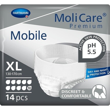 Мобильные брюки MoliCare Premium для пациентов при недержании, XL, 14 шт. Hartmann - Molicare Mobile
Мобильные брюки MoliCare Premium для пациентов при недержании, XL, 14 шт. Hartmann - Molicare Mobile