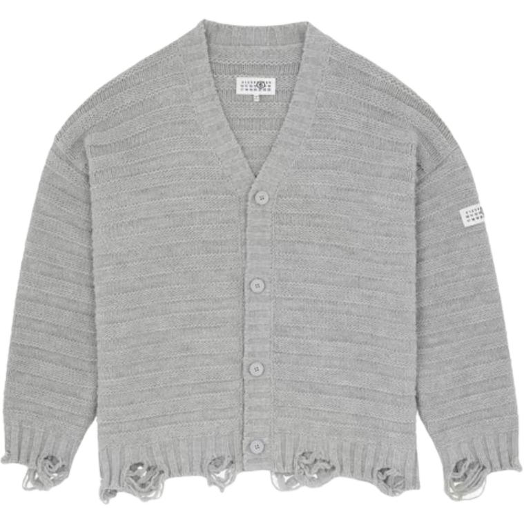 Кардиган на пуговицах с рубчиком MM6 Maison Margiela, светло серый
Кардиган на пуговицах с рубчиком MM6 Maison Margiela, светло серый