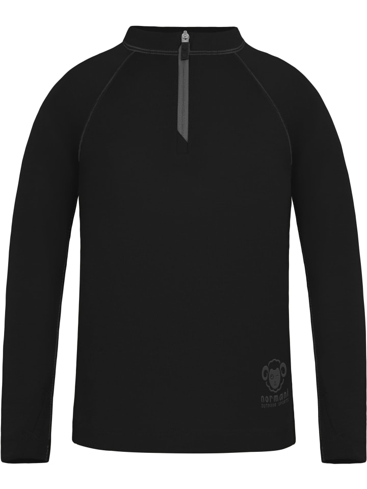 Normani Outdoor Sports Детская футболка с длинным рукавом из мериносовой шерсти с застежкой-молнией на четверть длины, модель Nyapari, черная
Normani Outdoor Sports Детская футболка с длинным рукавом из мериносовой шерсти с застежкой-молнией на четверть длины, модель Nyapari, черная