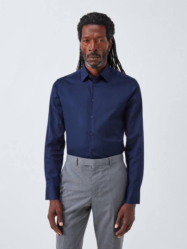Сорочка из сатина Slim Fit John Lewis, Navy
Сорочка из сатина Slim Fit John Lewis, Navy