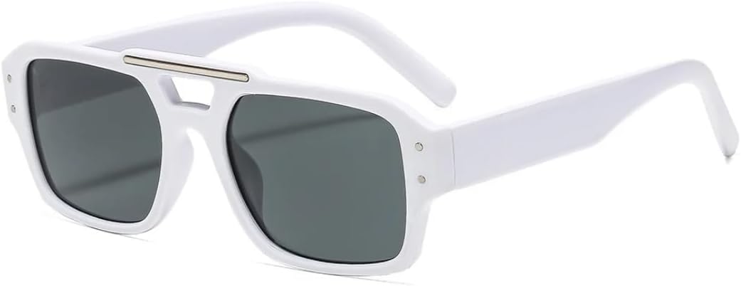 Солнцезащитные очки для мужчин и женщин - защита UV400 - крупная оправа с градиентными линзами Rivet для занятий спортом на открытом воздухе и вождения DSVIGF, White Black
Солнцезащитные очки для мужчин и женщин - защита UV400 - крупная оправа с градиентными линзами Rivet для занятий спортом на открытом воздухе и вождения DSVIGF, White Black