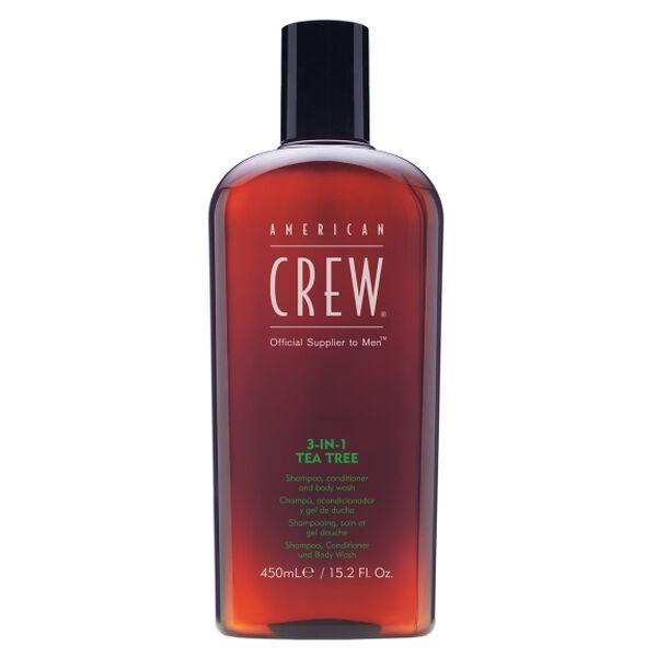 3в1 Шампунь, кондиционер и гель для душа для мужчин, 450 мл American Crew Tea tree 3-in-1
3в1 Шампунь, кондиционер и гель для душа для мужчин, 450 мл American Crew Tea tree 3-in-1