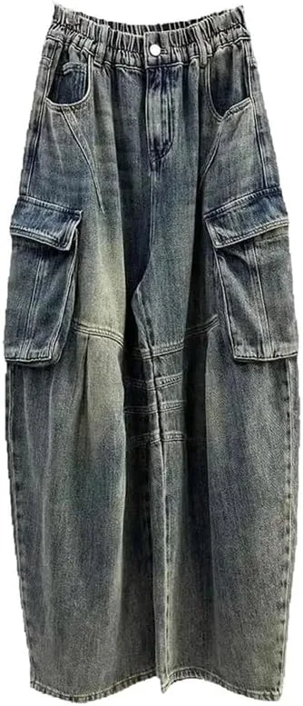 Осенние женские джинсы-карго с эластичной спинкой
Осенние женские джинсы-карго с эластичной спинкой