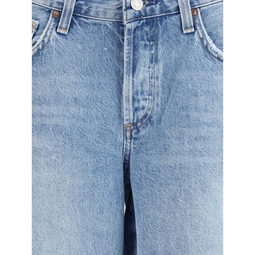 Мешковатые джинсовые шорты Agolde, Light Blue 
Мешковатые джинсовые шорты Agolde, Light Blue