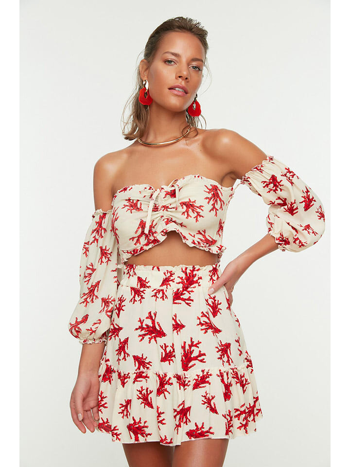 Короткое платье trendyol 2tlg Outfit, белый
Короткое платье trendyol 2tlg Outfit, белый