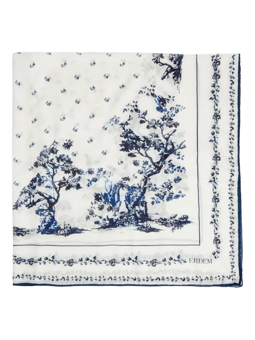 Шарф с цветочным принтом ERDEM, белый
Шарф с цветочным принтом ERDEM, белый