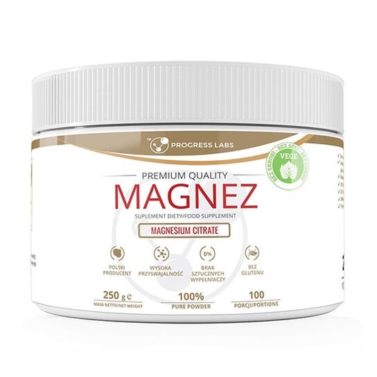 Progress Labs, Магний Цитрат магния 250 г
Progress Labs, Магний Цитрат магния 250 г