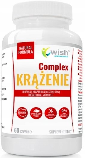 Wish, Для кровообращения, Диосмина Конский Каштан, 60 капсул. Wish Pharmaceutical
Wish, Для кровообращения, Диосмина Конский Каштан, 60 капсул. Wish Pharmaceutical