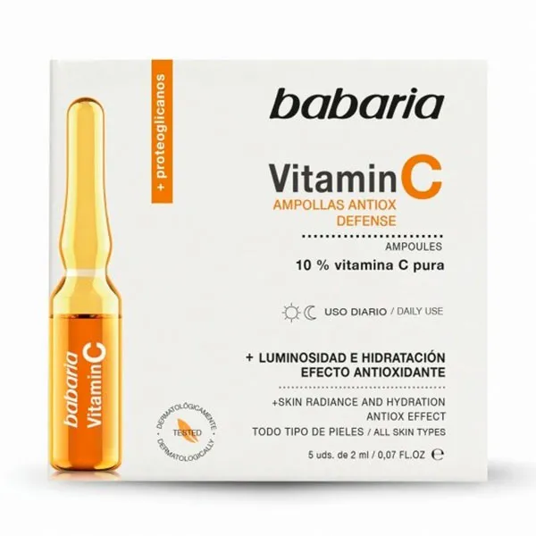 Сияние и увлажнение Vitamin C Ampoules Babaria, 5 UD
Сияние и увлажнение Vitamin C Ampoules Babaria, 5 UD