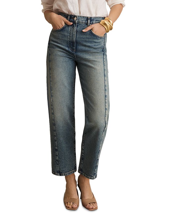 Джинсы Molly с расклешенными штанинами, цвет голубой REISS, синий 
Джинсы Molly с расклешенными штанинами, цвет голубой REISS, синий