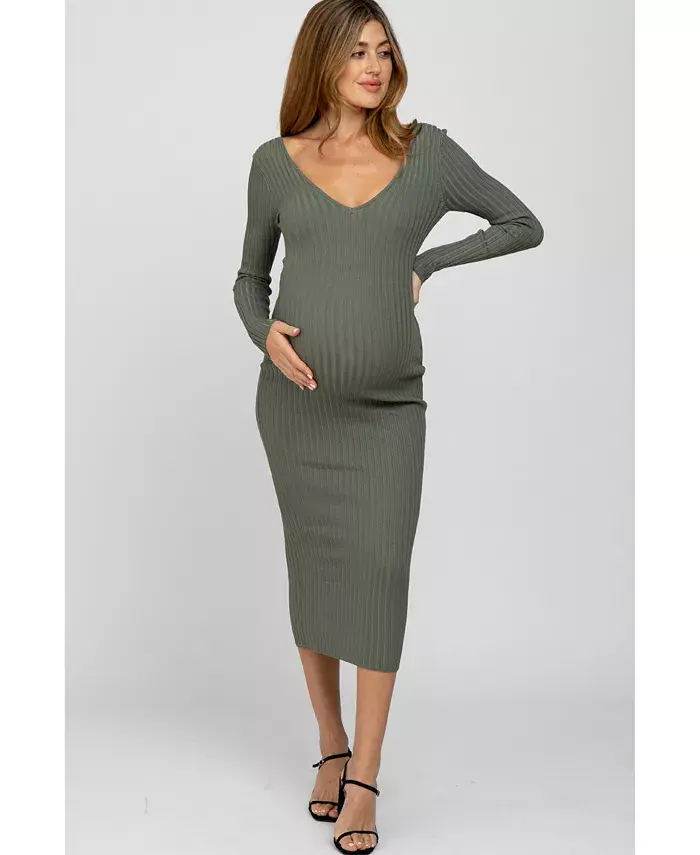 Платье макси светло-оливкового цвета с V-образным вырезом и длинными рукавами для беременных Pinkblush, зеленый
Платье макси светло-оливкового цвета с V-образным вырезом и длинными рукавами для беременных Pinkblush, зеленый