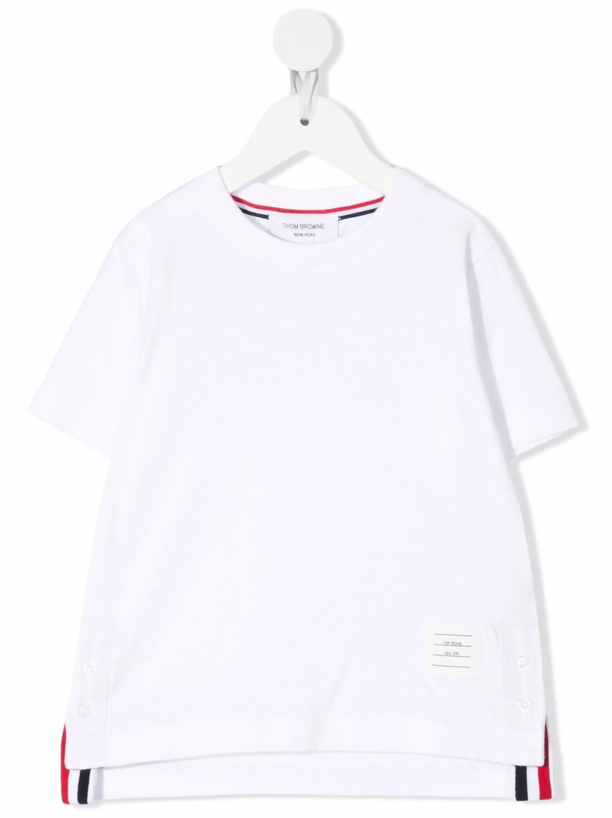 Футболка из джерси с круглым вырезом Thom Browne Kids, белый
Футболка из джерси с круглым вырезом Thom Browne Kids, белый