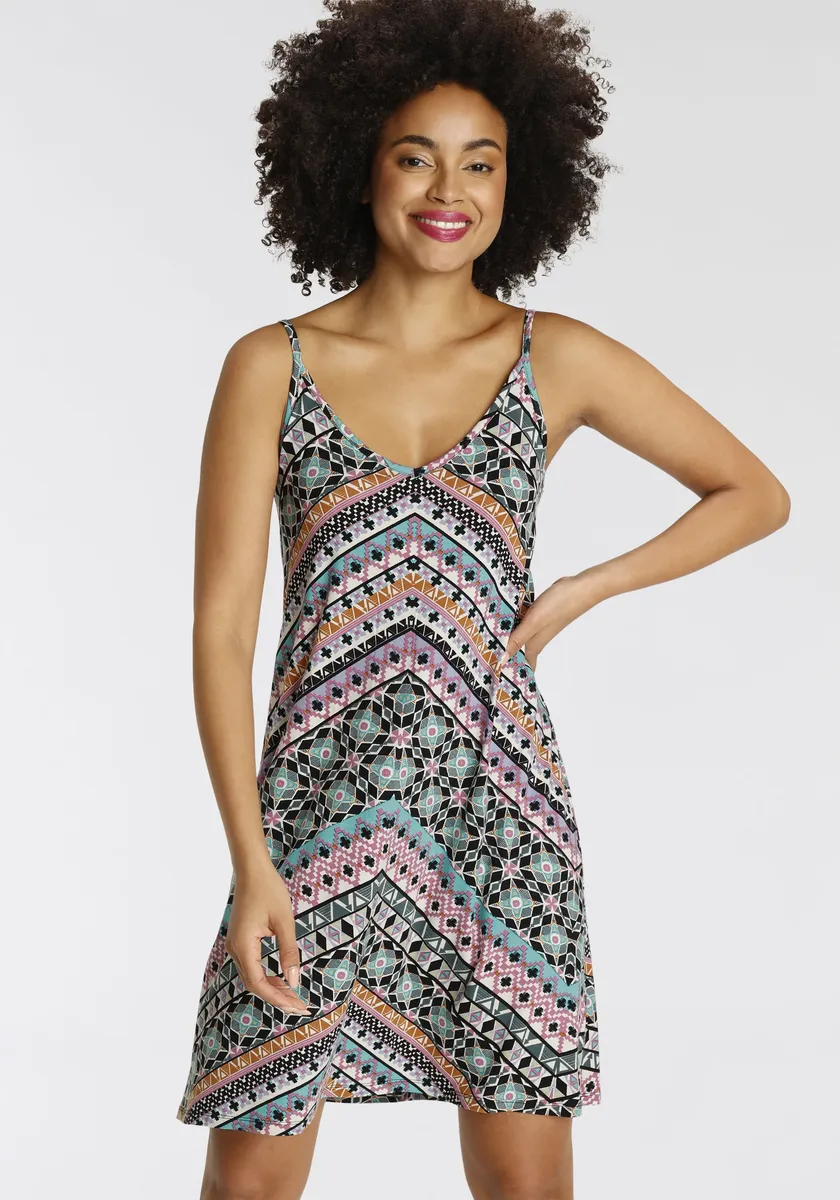 Платье KangaROOS праздничное, расклешенное А-силуэта, с декоративными лентами сзади, цвет Mint-Flieder 
Платье KangaROOS праздничное, расклешенное А-силуэта, с декоративными лентами сзади, цвет Mint-Flieder