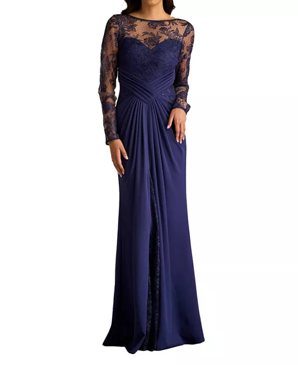 Платье-Иллюзия Равина с вышивкой Tadashi Shoji, синий
Платье-Иллюзия Равина с вышивкой Tadashi Shoji, синий