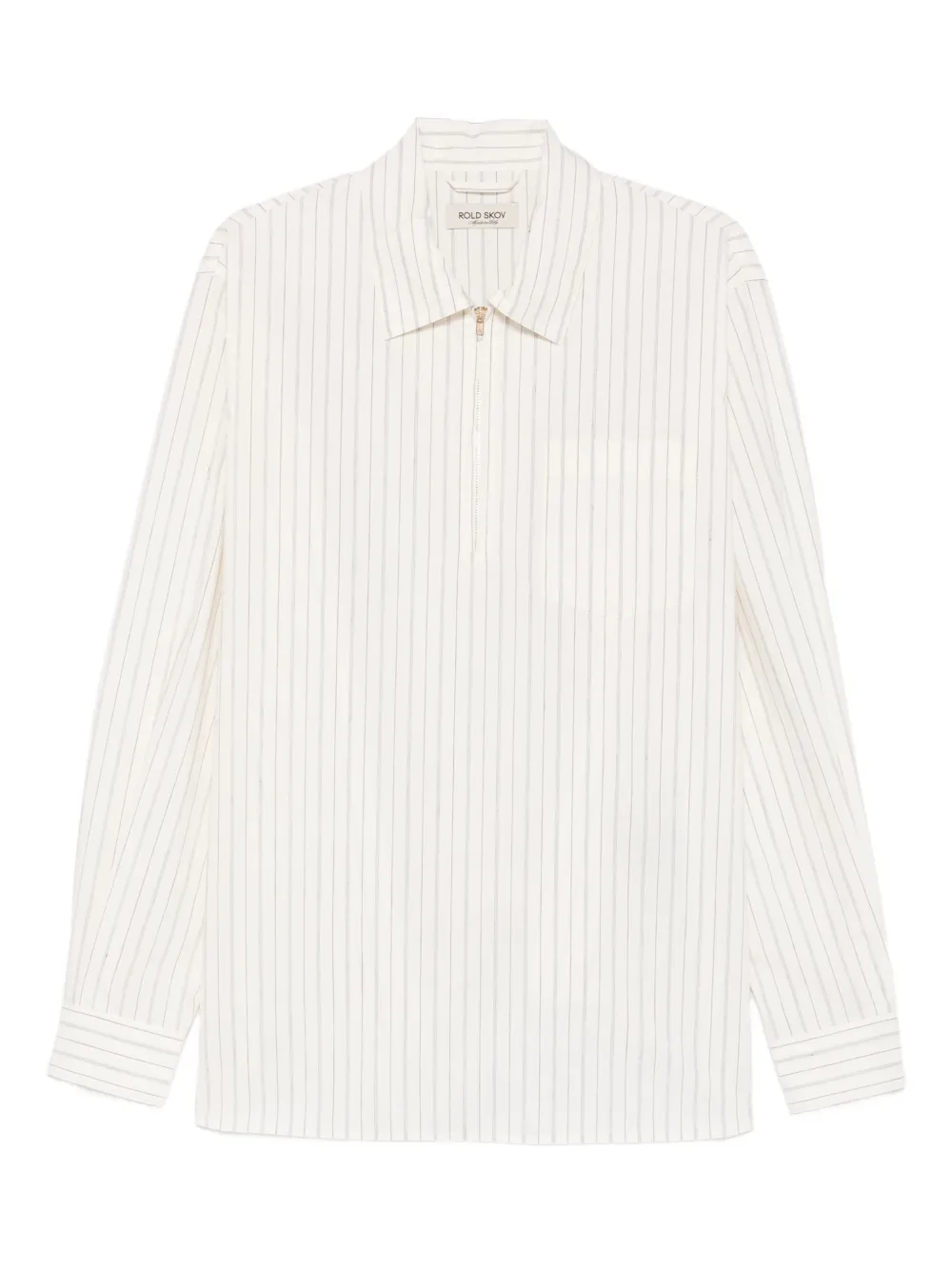 Рубашка в полоску на молнии Rold Skov, белый
Рубашка в полоску на молнии Rold Skov, белый