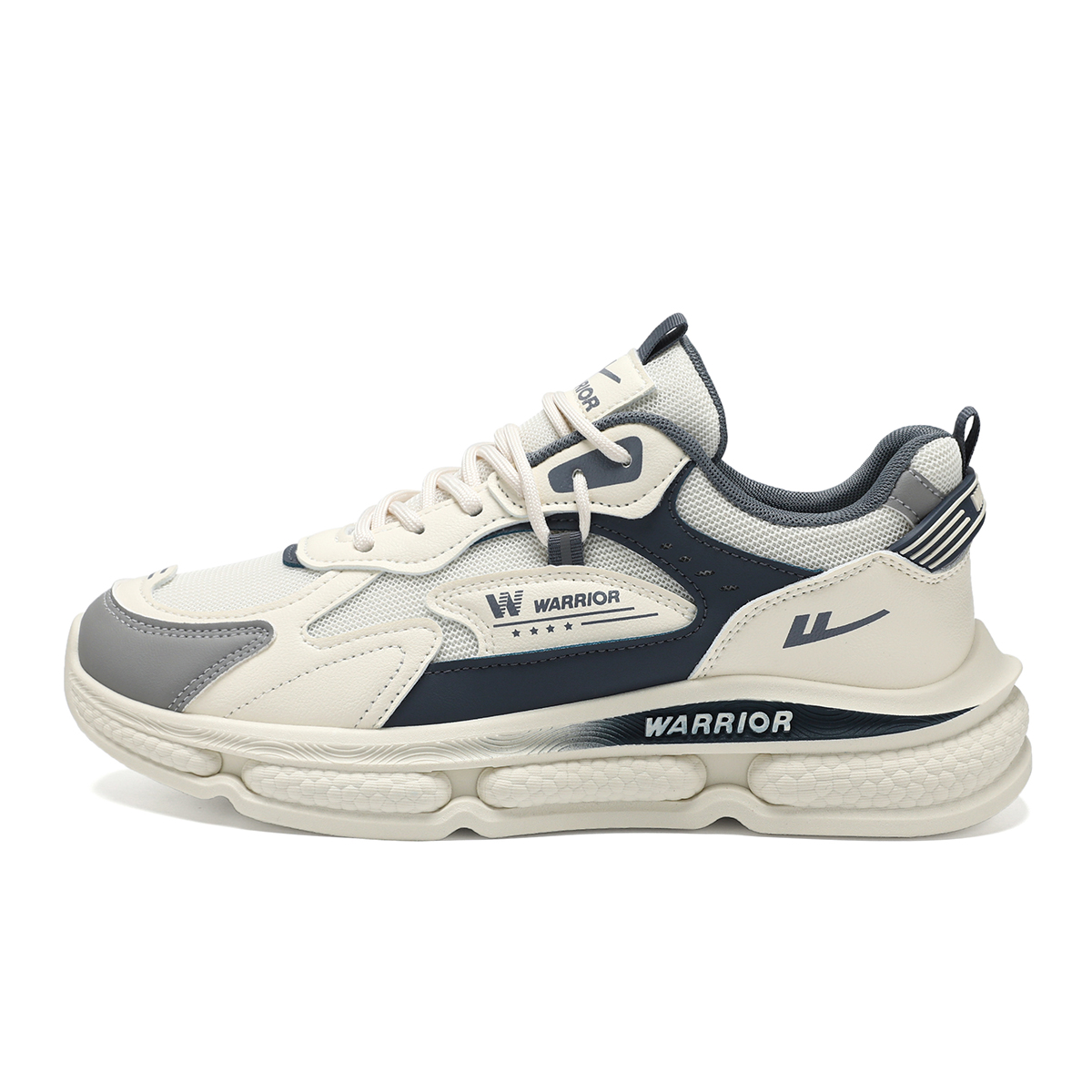 WARRIOR Амортизирующие легкие износостойкие низкие массивные кроссовки мужские бежевый темно-синий серый, цвет Beige Dark Blue Gray
WARRIOR Амортизирующие легкие износостойкие низкие массивные кроссовки мужские бежевый темно-синий серый, цвет Beige Dark Blue Gray