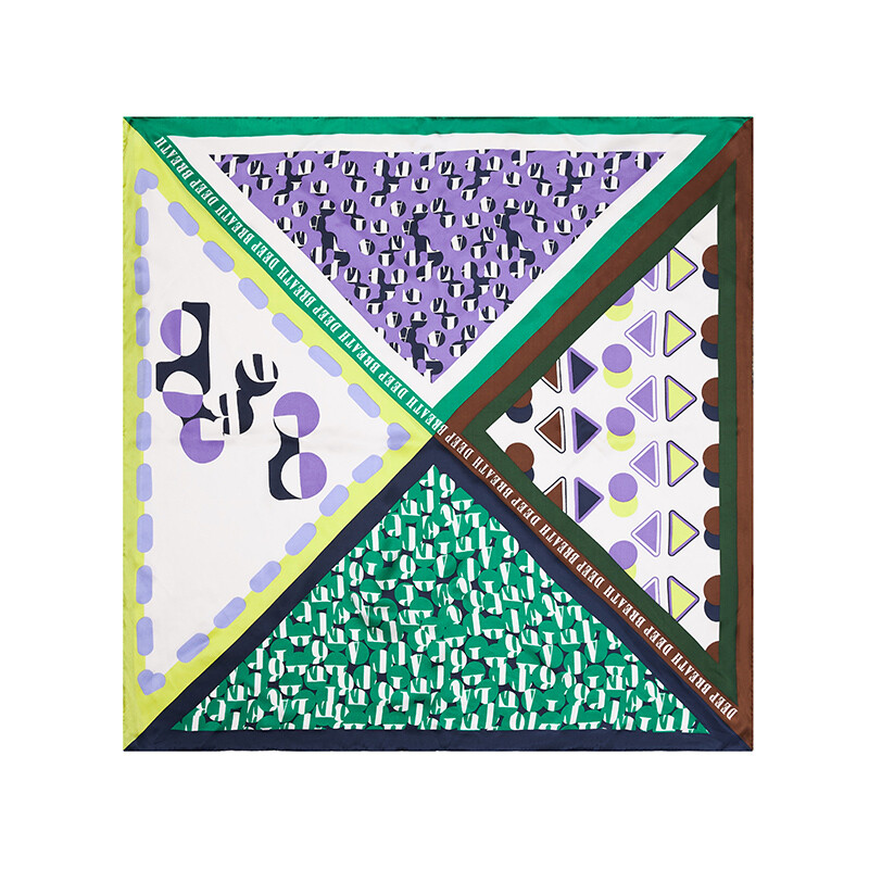 Квадратный шарф Deep Breath с цветными блоками, разноцветный
Квадратный шарф Deep Breath с цветными блоками, разноцветный