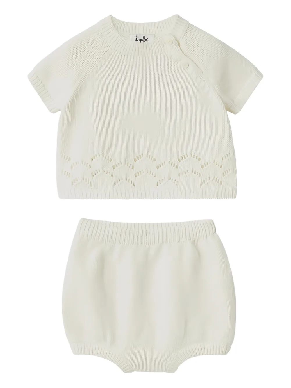 Комплект из футболки и шортов Il Gufo, белый
Комплект из футболки и шортов Il Gufo, белый