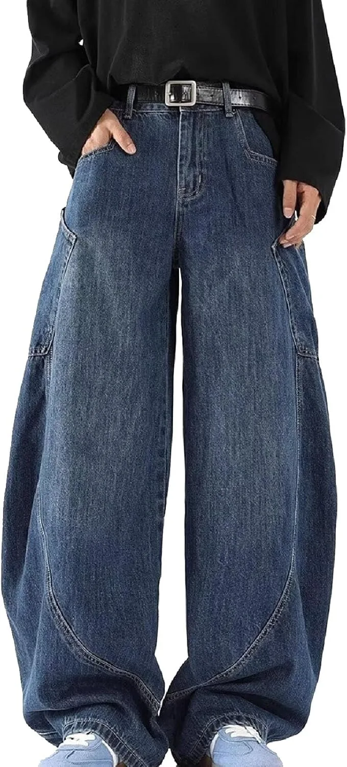 Мужские джинсы loose без пояса с большими карманами Soleneaver
Мужские джинсы loose без пояса с большими карманами Soleneaver