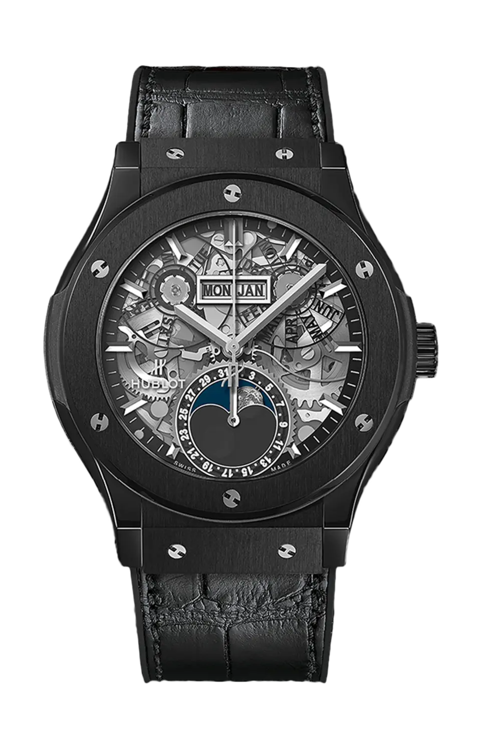 Часы aerofusion moonphase black magic Hublot
Часы aerofusion moonphase black magic Hublot