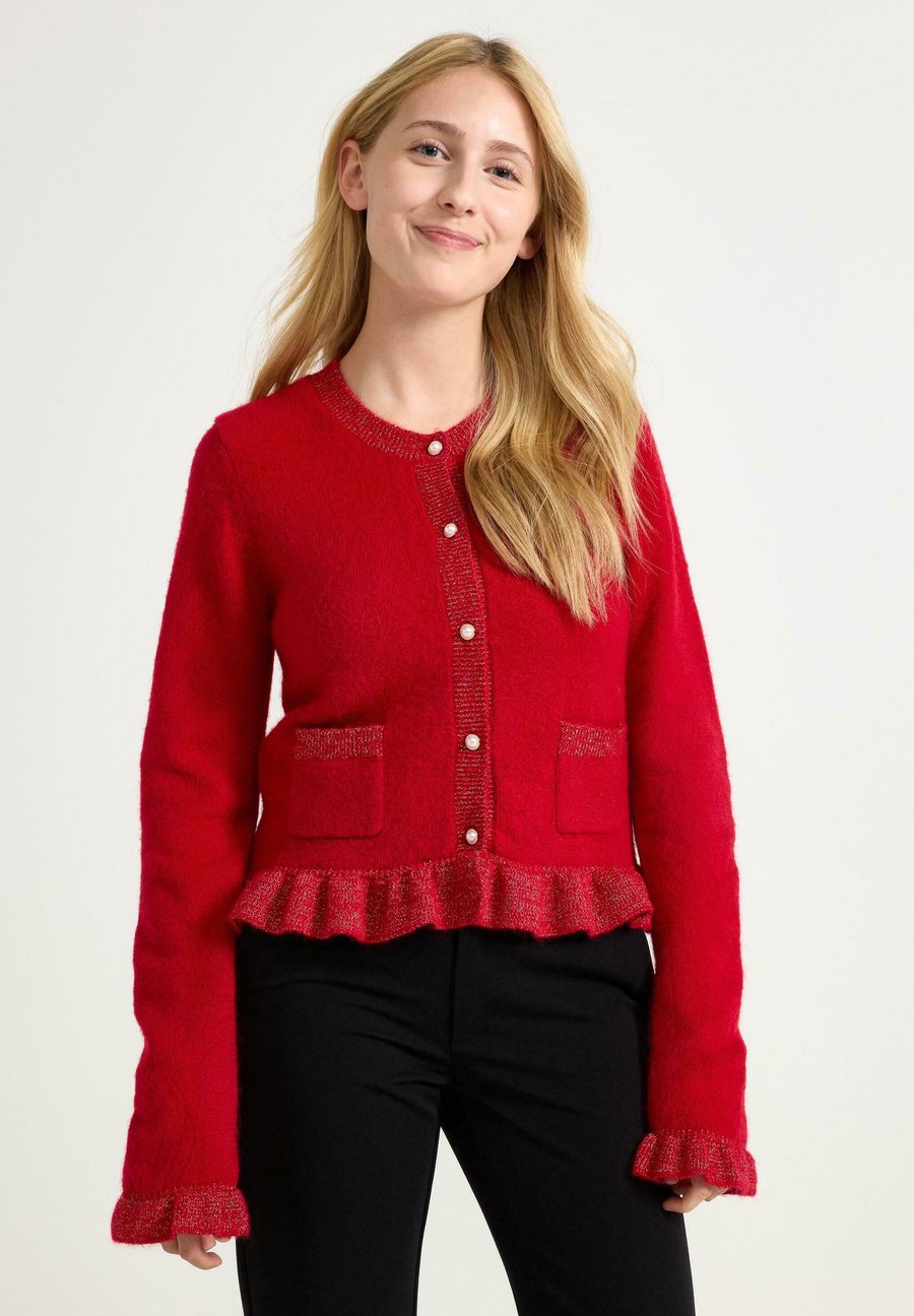 Кардиган Lindex WITH FLOUNCES AND BUTTONS, Dark Red
Кардиган Lindex WITH FLOUNCES AND BUTTONS, Dark Red