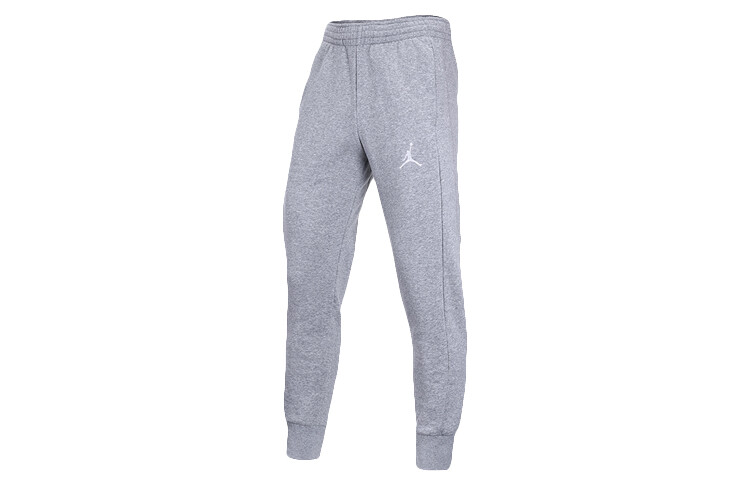 Трикотажные спортивные штаны мужские светло-серые Jordan, серый 
Трикотажные спортивные штаны мужские светло-серые Jordan, серый