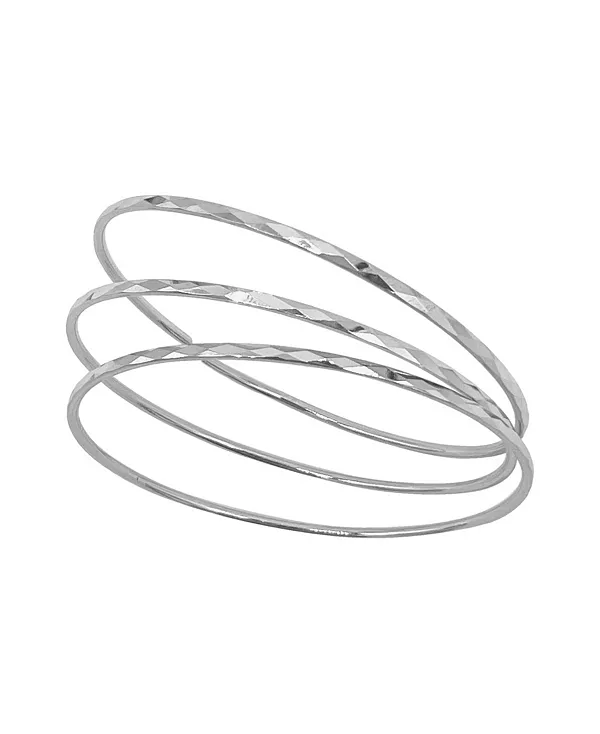 Набор из серебряных кованых браслетов толщиной 3 мм Adornia, silver
Набор из серебряных кованых браслетов толщиной 3 мм Adornia, silver