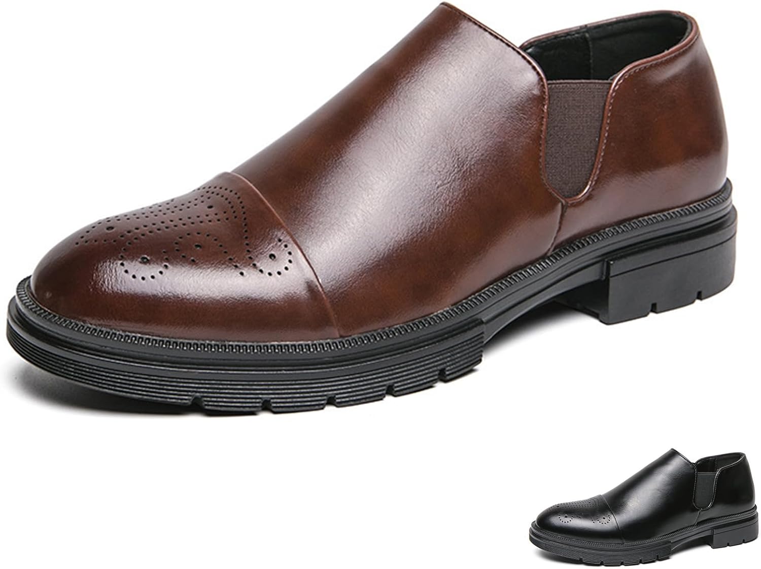 Мужские кожаные туфли-лоферы Zeberfi с вырезами, без шнуровки, модные с округлым носком, низкие, противоскользящие, деловые и повседневные, люксовые бизнес туфли дерби, коричневый
Мужские кожаные туфли-лоферы Zeberfi с вырезами, без шнуровки, модные с округлым носком, низкие, противоскользящие, деловые и повседневные, люксовые бизнес туфли дерби, коричневый