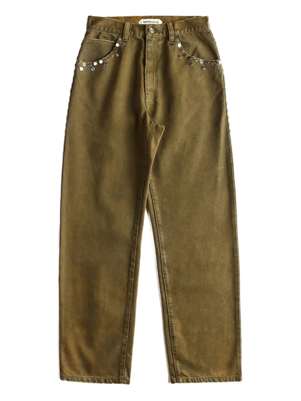 Джинсы с заклепками Namacheko, зеленый
Джинсы с заклепками Namacheko, зеленый