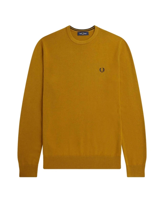 Классический свитер с круглым вырезом Fred Perry, коричневый
Классический свитер с круглым вырезом Fred Perry, коричневый