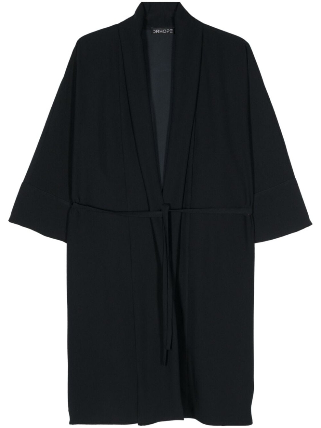 Пальто с поясом из крепа DRHOPE, черный
Пальто с поясом из крепа DRHOPE, черный