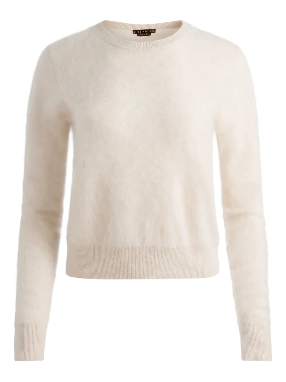 Свитер с круглым вырезом alice + olivia, нейтральный 
Свитер с круглым вырезом alice + olivia, нейтральный