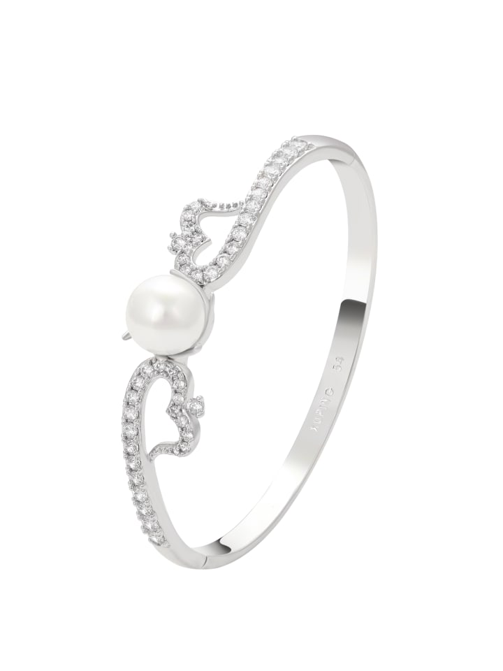 Faina Женский браслет-манжета со стразами, серебристо-белый
Faina Женский браслет-манжета со стразами, серебристо-белый