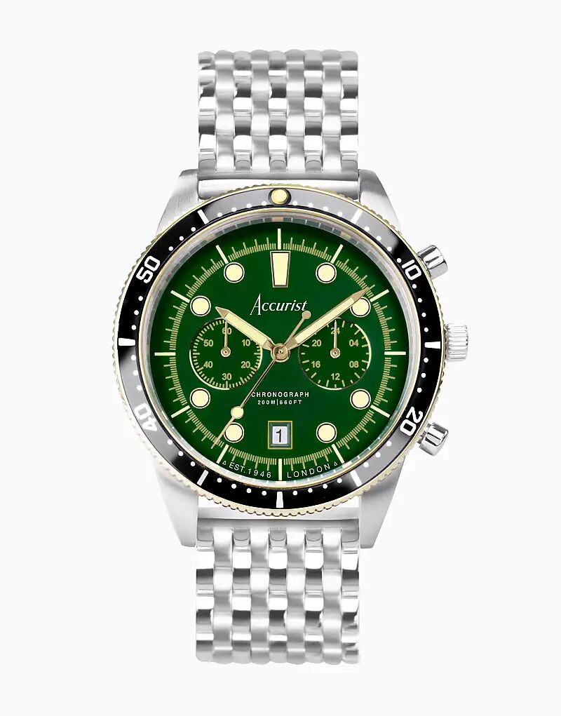 Мужские часы для дайвинга зеленого цвета Accurist 
Мужские часы для дайвинга зеленого цвета Accurist