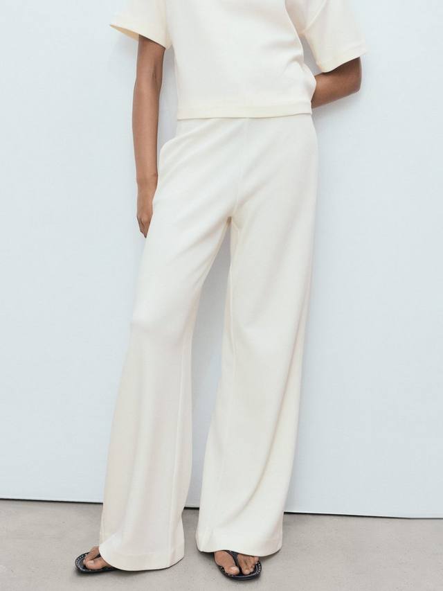 Пико широкие брюки свободного кроя Mango, Cream
Пико широкие брюки свободного кроя Mango, Cream