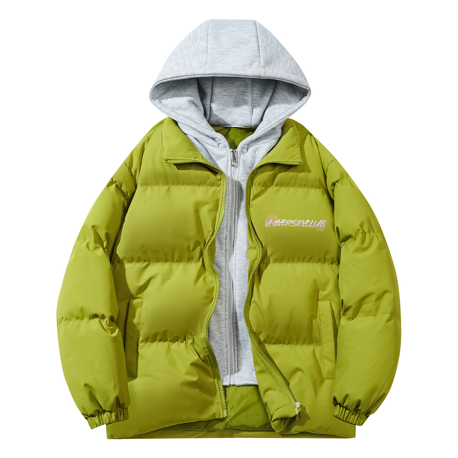 Стеганая куртка унисекс VniVerseVClub, Белый (без капюшона)
Стеганая куртка унисекс VniVerseVClub, Белый (без капюшона)