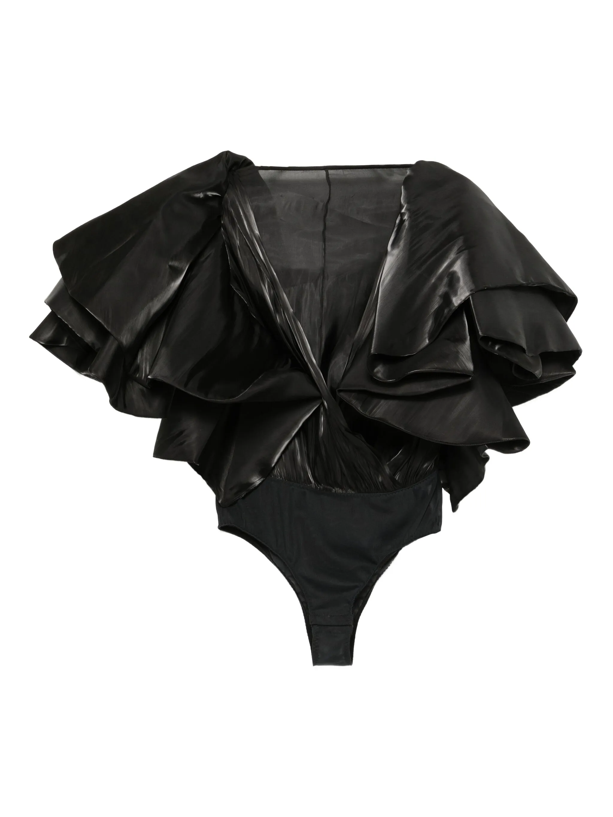 Боди с оборками Saiid Kobeisy, черный
Боди с оборками Saiid Kobeisy, черный