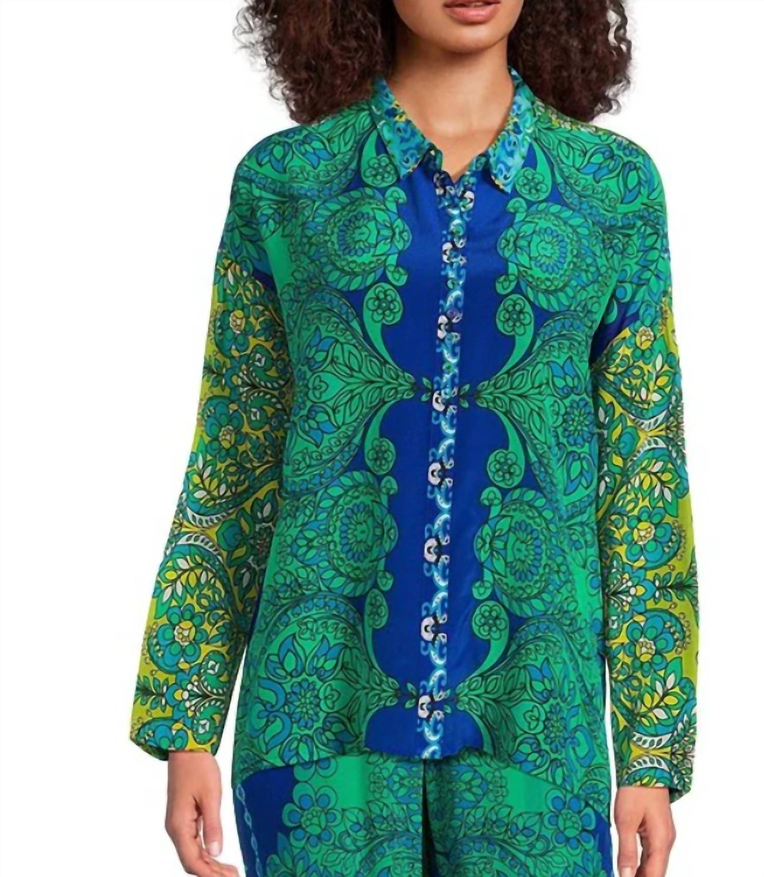 Свободная блузка Audrey в мультиколоре Johnny Was
Свободная блузка Audrey в мультиколоре Johnny Was